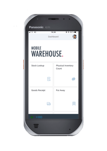 SAP-mobile-warehouse-start-screen-view-on-Panasonic-FZ-T1-handheld-1