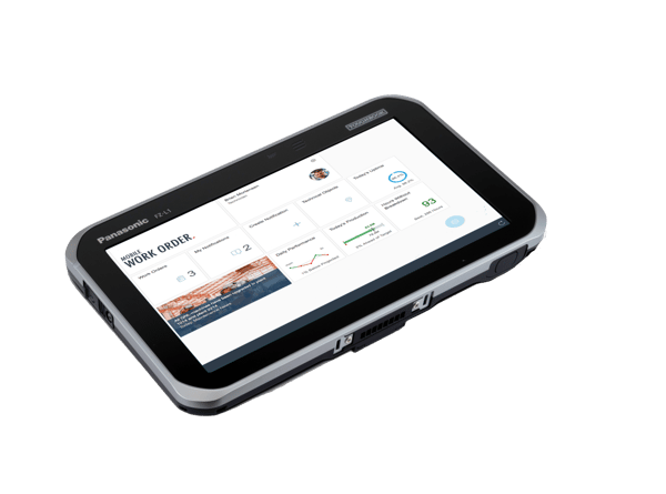 2BM-SAP-mobile-work-order-start-screen-view-on-Panasonic-Toughbook-FZ-L1-tablet-from-right