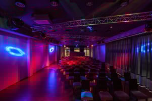 Woodland hotel - dark illuminated modern interior Image: Shutterstock