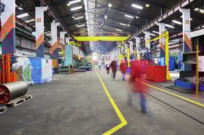 iron works steel and machine parts modern factory indoor hall Image: Shutterstock