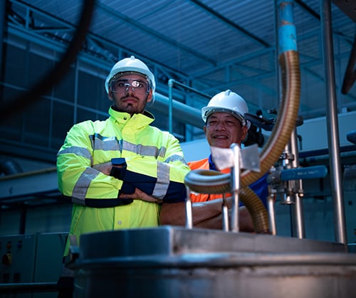 chemical plant engineers in need of atex devices